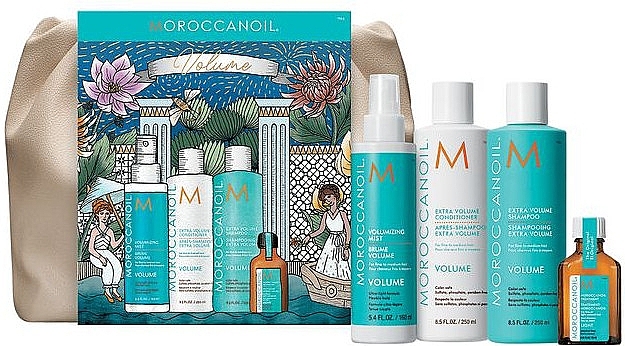 Набір для догляду за волоссям, 5 продуктів - Moroccanoil Holiday Bag Volume — фото N1