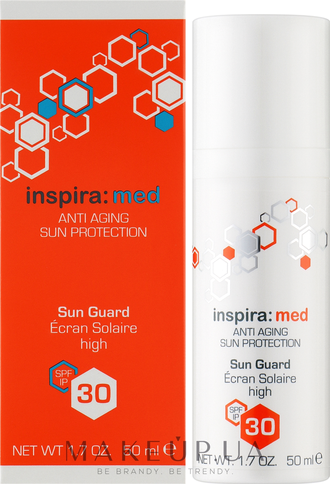 Солнцезащитный anti-age крем SPF 30 - Inspira:cosmetics Med Anti-Aging Sun Guard — фото 50ml