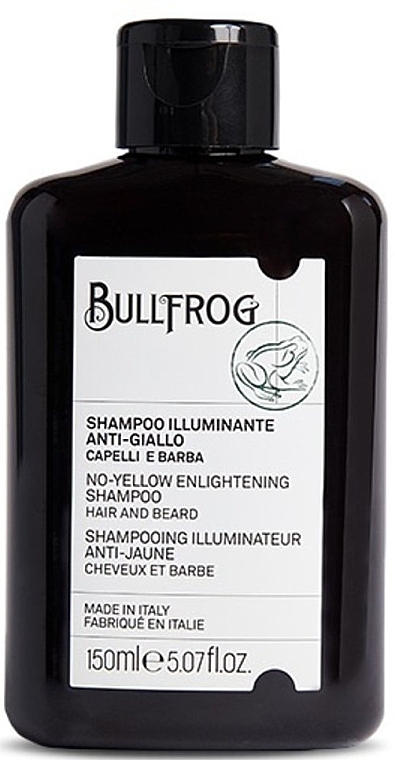 Шампунь для седых волос - Bullfrog No-Yellow Enlightening Shampoo  — фото N1
