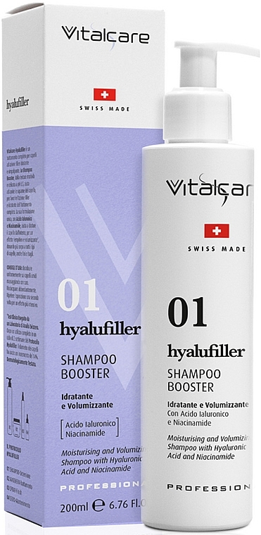 Шампунь-бустер для волос - Vitalcare Professional Hyalufiller Made In Swiss Shampoo Booster — фото N1