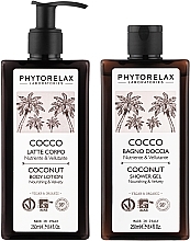 Набір - Phytorelax Laboratories Body Rituals Coconut (sh/gel/250ml + b/lot/250ml) — фото N2