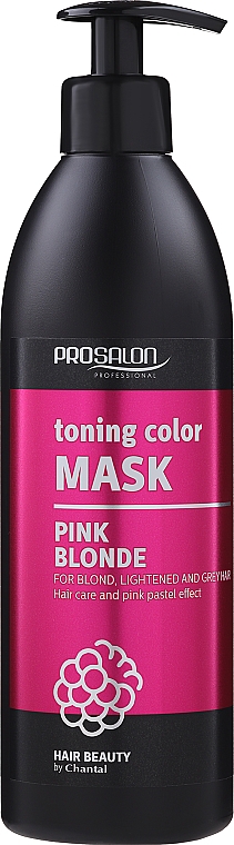 Тонувальна маска для волосся - Prosalon Toning Color Mask Pink Blonde — фото N1