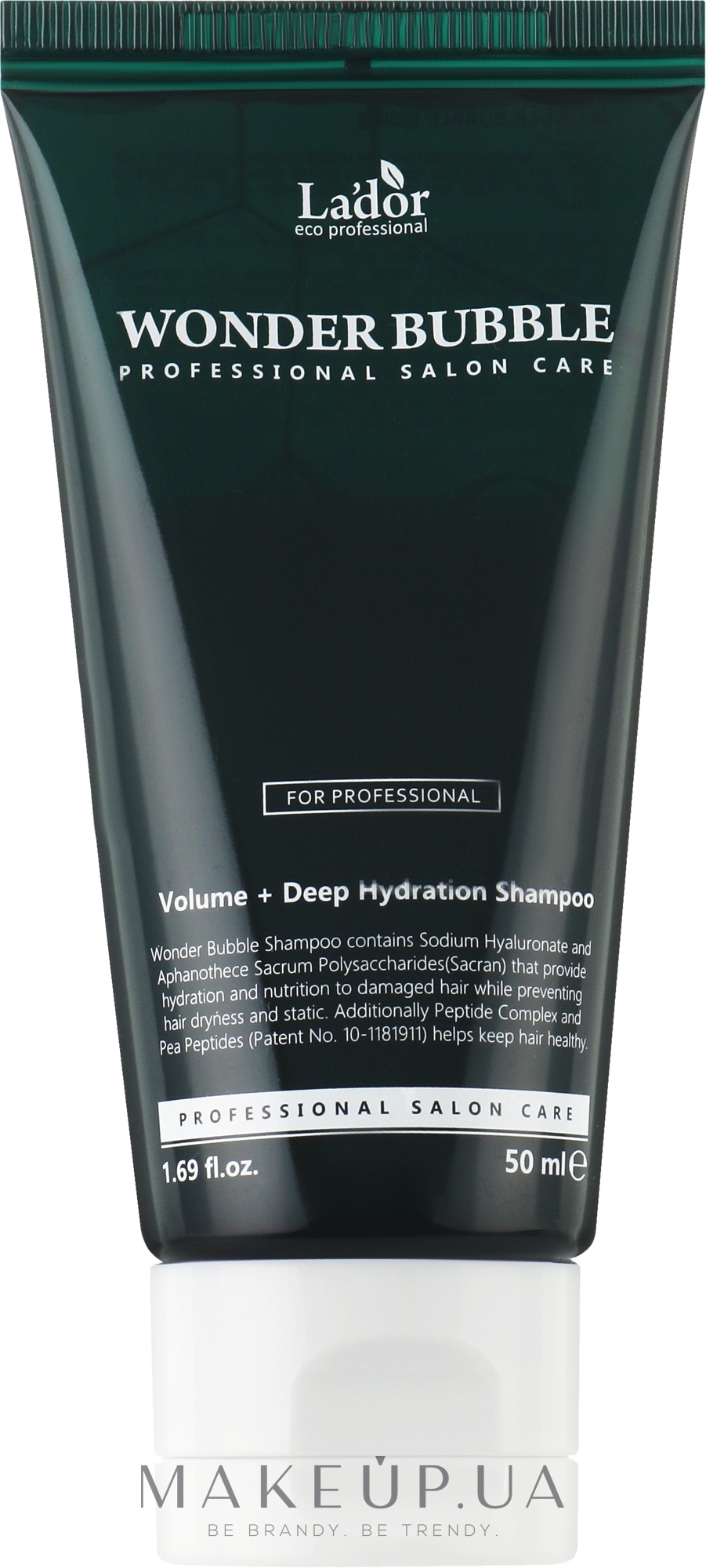 Зволожувальний шампунь для волосся - La'dor Wonder Bubble Shampoo — фото 50ml