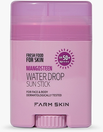 Солнцезащитный стик - Farm Skin Fresh Food For Skin Mangosteen Water Drop Sun Stick SPF50+ — фото N1