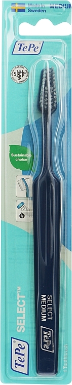 Зубная щетка Select, средняя, темно-синяя - TePe Select Medium — фото N1