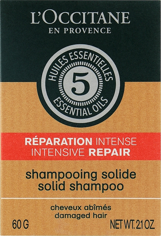 Твердый шампунь "Интенсивное восстановление" - L’Occitane En Provence Intense Repair Solid Shampoo — фото N1