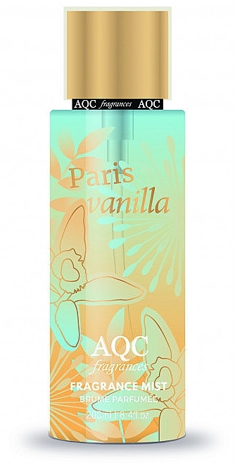 Парфумований міст для тіла - AQC Fragrances Paris Vanilla Body Mist — фото N1