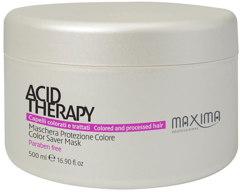 Питательная маска с витаминами для окрашенных волос - Maxima Acid Therapy Color Saver Mask — фото N1