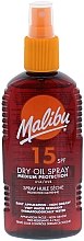 Суха олія для засмаги - Malibu Dry Oil Spray Medium Protection Very Water Resistant SPF15 — фото N1