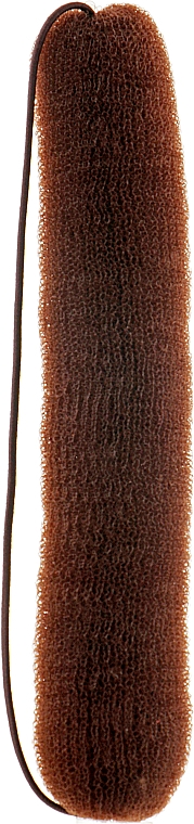 Валик для прически, с резинкой, 230 мм, коричневый - Lussoni Hair Bun Roll Brown — фото N1