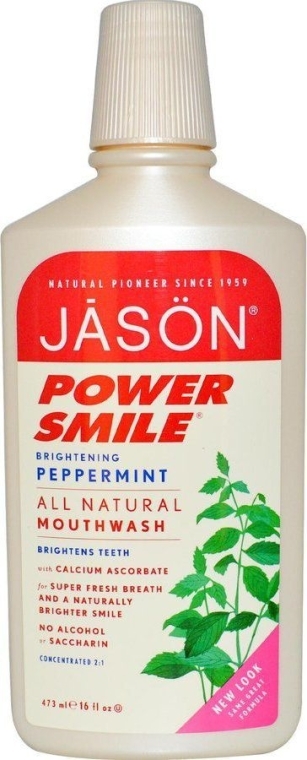 Ополіскувач для порожнини рота освіжаючий з корицею - Jason Natural Cosmetics Power Smile — фото N1