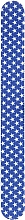 Пилочка для ногтей 2-функциональная прямая цветная, 7446, синий в звездах - Top Choice — фото N1