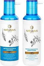 Набор шампунь и кондиционер "Biotin & Castor Oil" - Naturavis Biotin & Castor Oil Shampoo & Conditioner Set (shm/500ml + cond/500ml) — фото N3