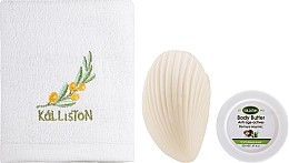 Набор - Kalliston Box Kit Argan (towel/1pcs + b/butter/50ml + soap/60g) — фото N3