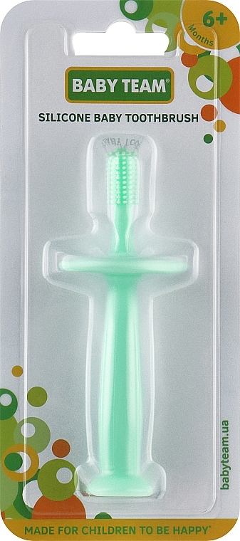 Щітка зубна силіконова для дітей віком від 6 міс. - Baby Team — фото N1