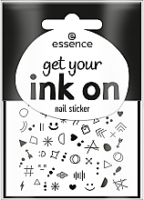 Духи, Парфюмерия, косметика Наклейки для ногтей - Essence Get Your Ink On Nail Sticker