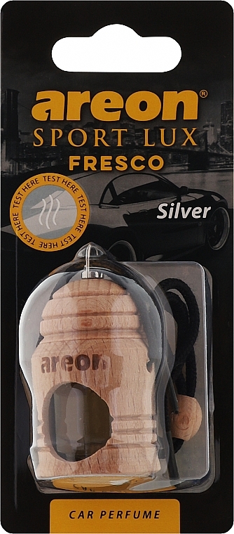 Ароматизатор для автомобіля - Areon Fresco Sport Lux Silver Car Perfume — фото N1