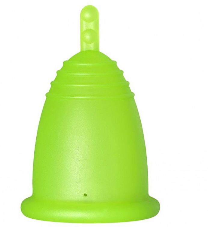 Менструальна чаша, розмір М, зелена - MeLuna Classic Menstrual Cup Stem — фото N1