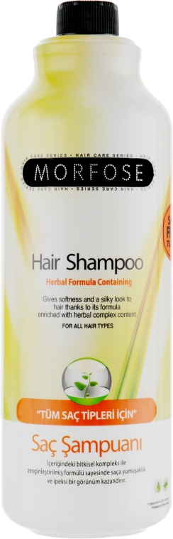 Шампунь для волосся на травах - Morfose Herbal Salt Free Hair Shampoo — фото N1