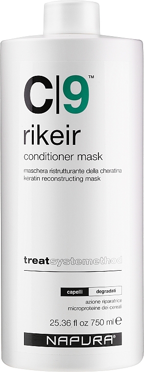 Маска-кондиционер "Кера-реконструктор" для волос - Napura C9 Rikeir Conditioner Mask — фото N3