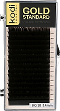 Духи, Парфюмерия, косметика Накладные ресницы Gold Standart B 0.10 (16 рядов: 14 мм) - Kodi Professional