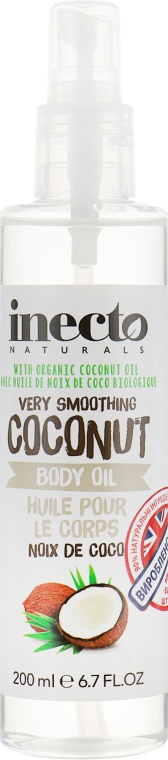 Розгладжувальна кокосова олія для тіла - Inecto Naturals Coconut Smoothing Body Oil — фото N1