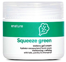 Парфумерія, косметика Гель-крем для обличчя - E-Nature Squeeze Green Watery Gel Cream Moisturizing + Refining