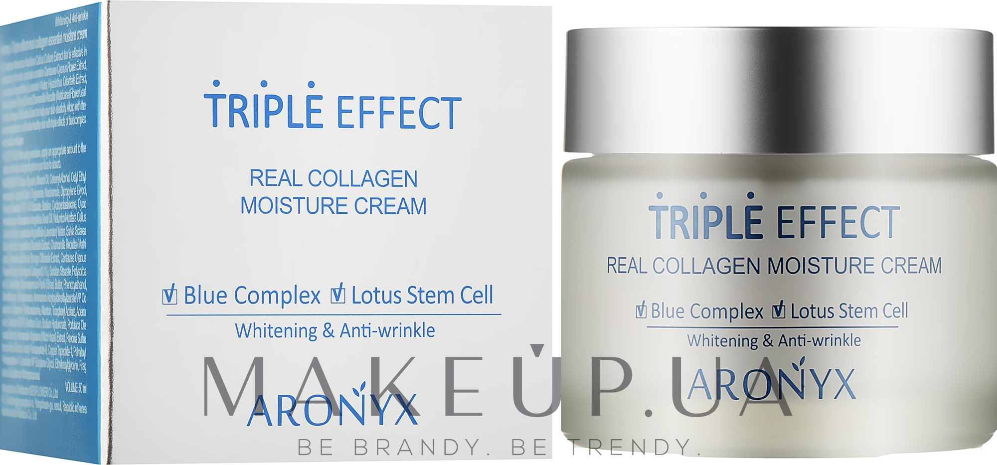 Крем для лица - Medi Flower Aronyx Triple Effect Real Collagen Moisture Cream — фото 50ml