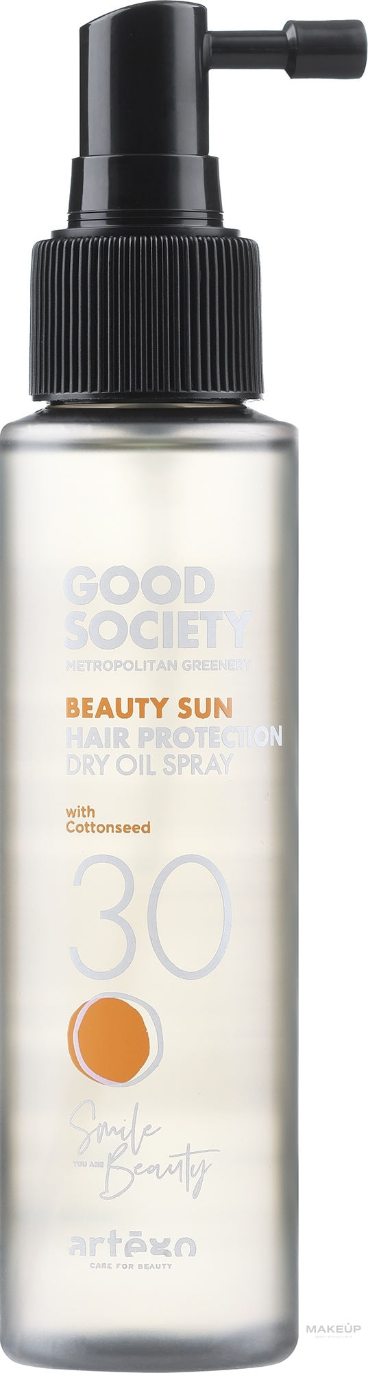 Сонцезахисний сухий олійний спрей для волосся - Artego Good Society Beauty Sun 30 Hair Protection Dry Oil Spray — фото 100ml