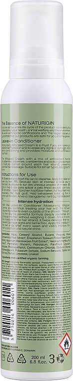 Незмивний кондиціонер для волосся - Naturigin Leave-in Conditioner Moisturising Whipped Cream — фото N2