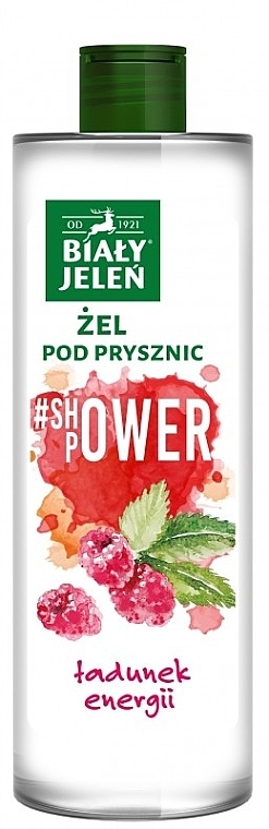 Гель для душа "Малина" - Bialy Jelen #Shower Power Raspberry Shower Gel — фото N1