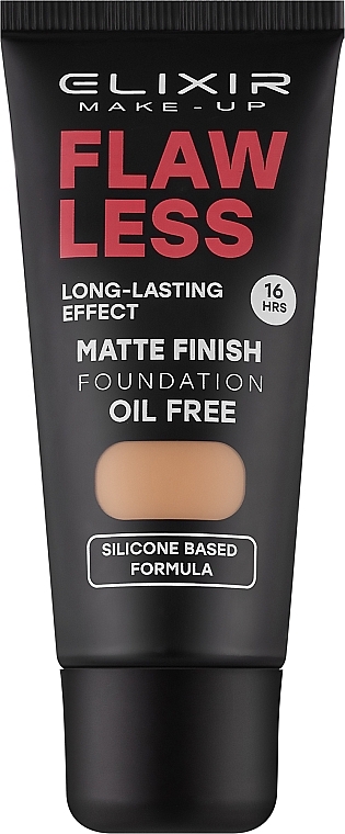 Тональний крем для обличчя - Elixir Make-up Flaw Less Matte Finish Foundation — фото N1