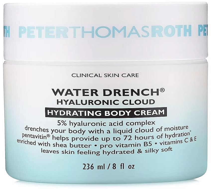 Зволожувальний крем для тіла - Peter Thomas Roth Water Drench Hyaluronic Cloud Hydrating Body Cream — фото N1