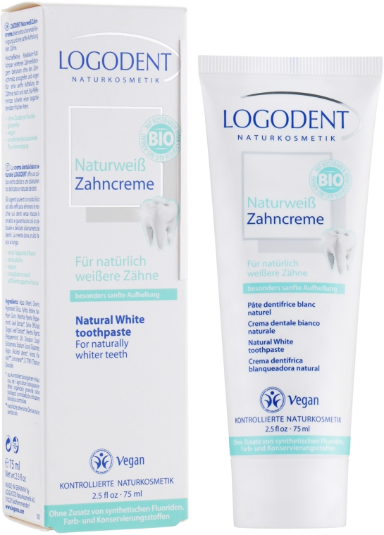 БИО-паста зубная отбеливающая - Logona Oral Hygiene Products Toothpaste