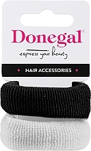 Резинки для волос FA-5642, серая + черная - Donegal — фото N1