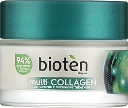 Парфумерія, косметика Нічний крем для обличчя з колагеном - Bioten Multi Collagen Antiwrinkle Overnight Treatment
