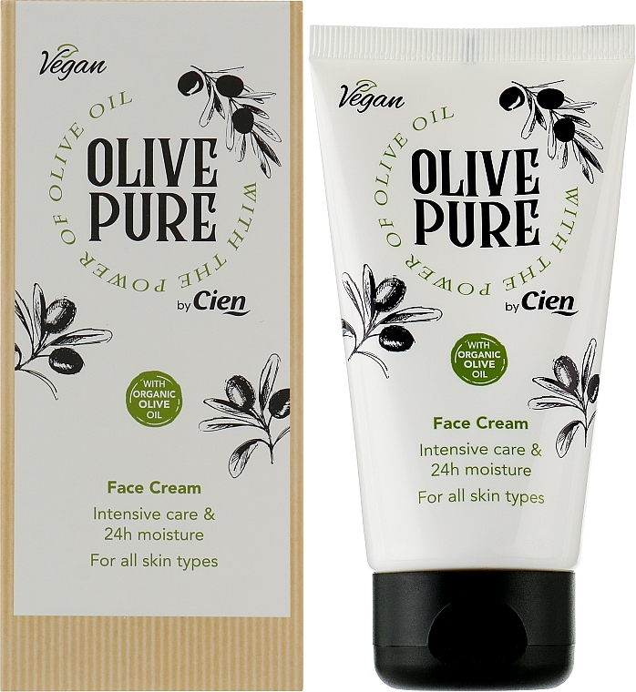 Зволожувальний крем для всіх типів шкіри - Cien Olive Pure Face Cream — фото N2