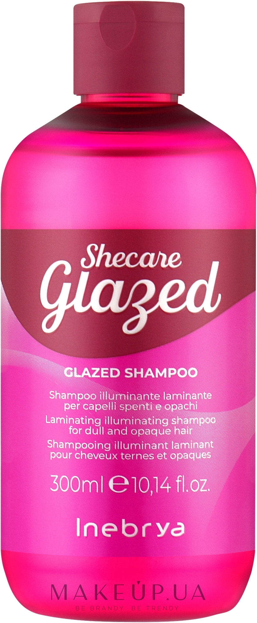 Шампунь для блеска волос с эффектом глазирования - Inebrya Shecare Glazed Shampoo — фото 300ml