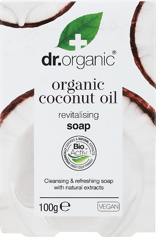 Мыло с маслом кокоса - Dr. Organic Bioactive Skincare Organic Virgin Coconut Oil Soap — фото N1