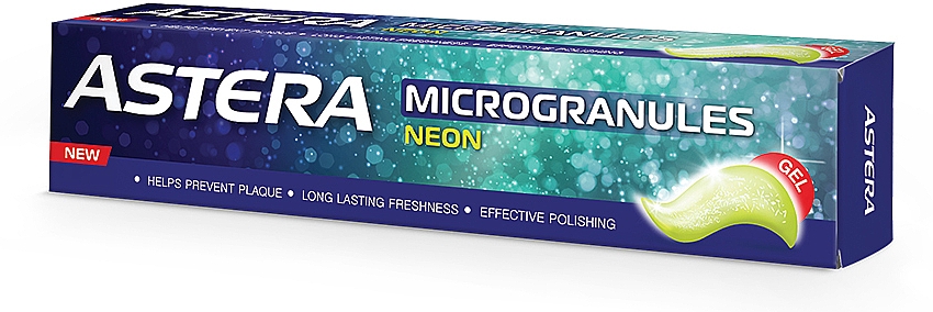 Зубная паста с неоновыми микрогранулами - Astera Active Microgranules Neon — фото N1