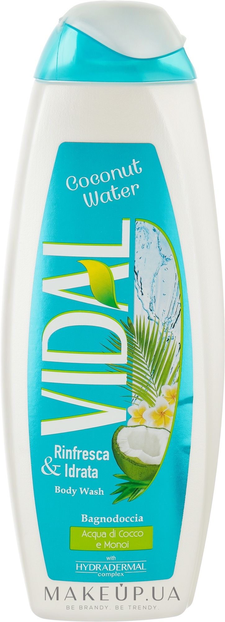 Гель для душа "Кокос" - Vidal Coconut Water Refreshing & Moisturizing Bath Shower — фото 500ml