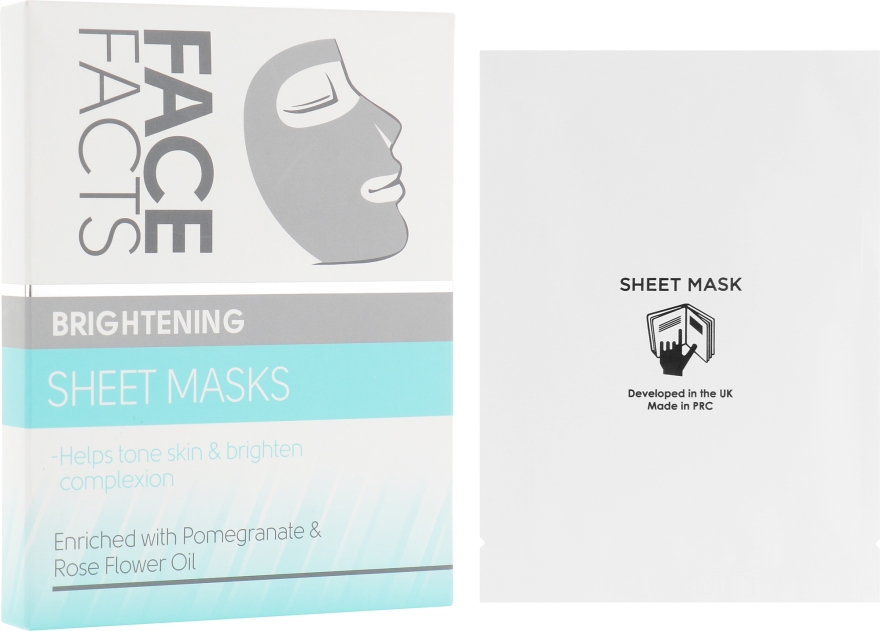 Тканевая маска для лица - Face Facts Brightening Sheet Face Mask — фото N1