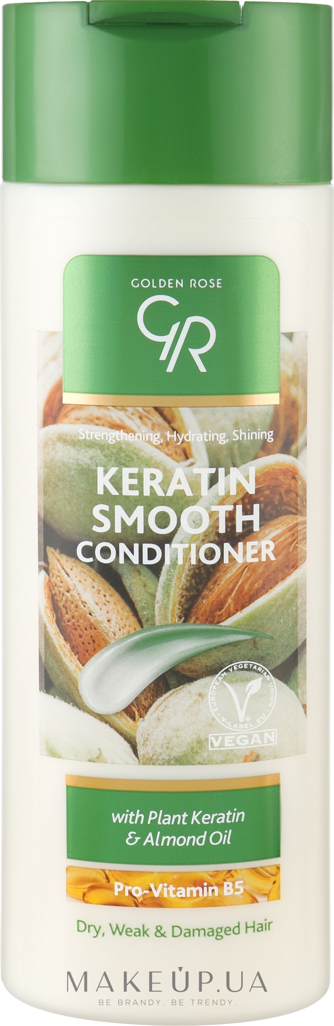 Кондиционер для сухих, слабых и поврежденных волос - Golden Rose Keratin Smooth Conditioner — фото 430ml