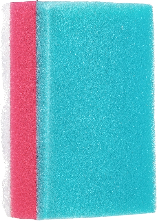 Прямоугольная губка для ванны, голубо-розовая - Ewimark — фото N1