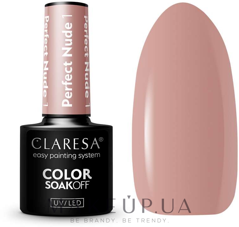 Гель-лак для нігтів - Claresa Perfect Nude Color Soak Off UV/LED — фото 1