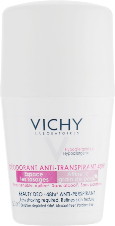 Шариковый антиперспирант - Vichy Beauty 48 Hr Anti-Perspirant Treatment — фото N1