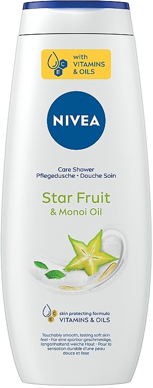 Гель-уход для душа "Карамболь и масло монои" - NIVEA Star Fruit & Monoi Oil Care Shower