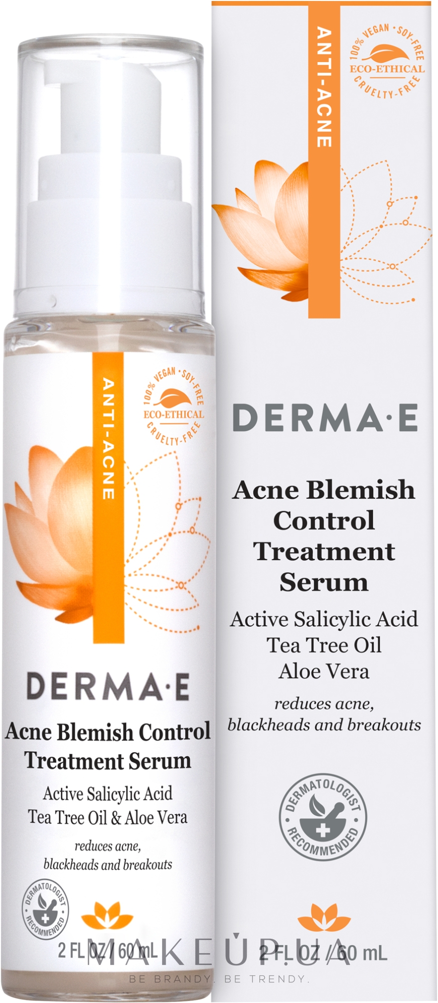 Сыворотка анти-акне противовоспалительная - Derma E Anti-Acne Blemish Control Treatment Serum — фото 60ml