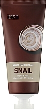 Парфумерія, косметика Рельєфний крем для рук з муцином равлика - Tenzero Relief Hand Cream Snail