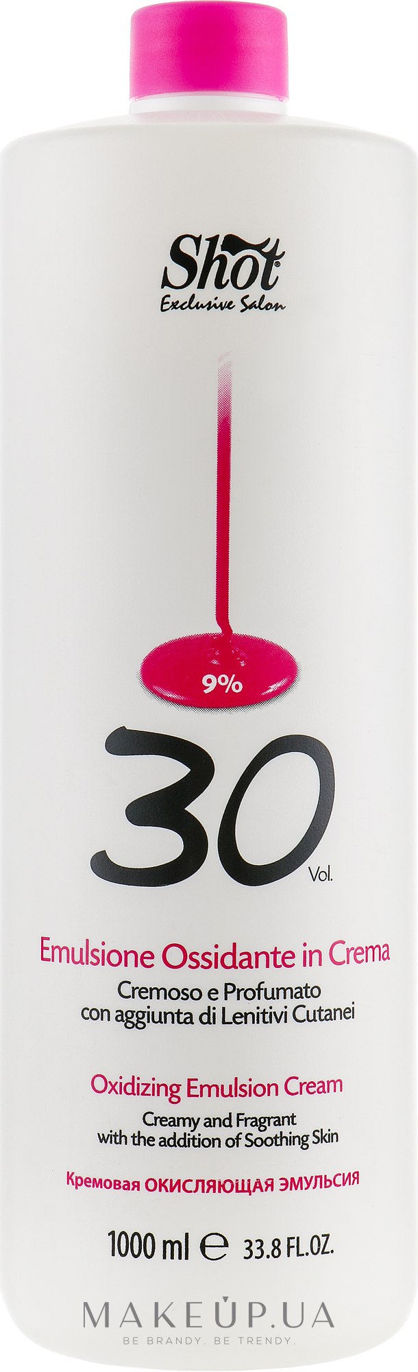 Мягкий проявитель - Shot Scented Oxi Emulsion Cream 30 Vol — фото 1000ml